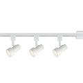 Designers Fountain 3.5 ft Solid White Integrated LED Track Lighting Kit with 3-Small Step Cylinder LED Track Lights EVT1042D3A-06